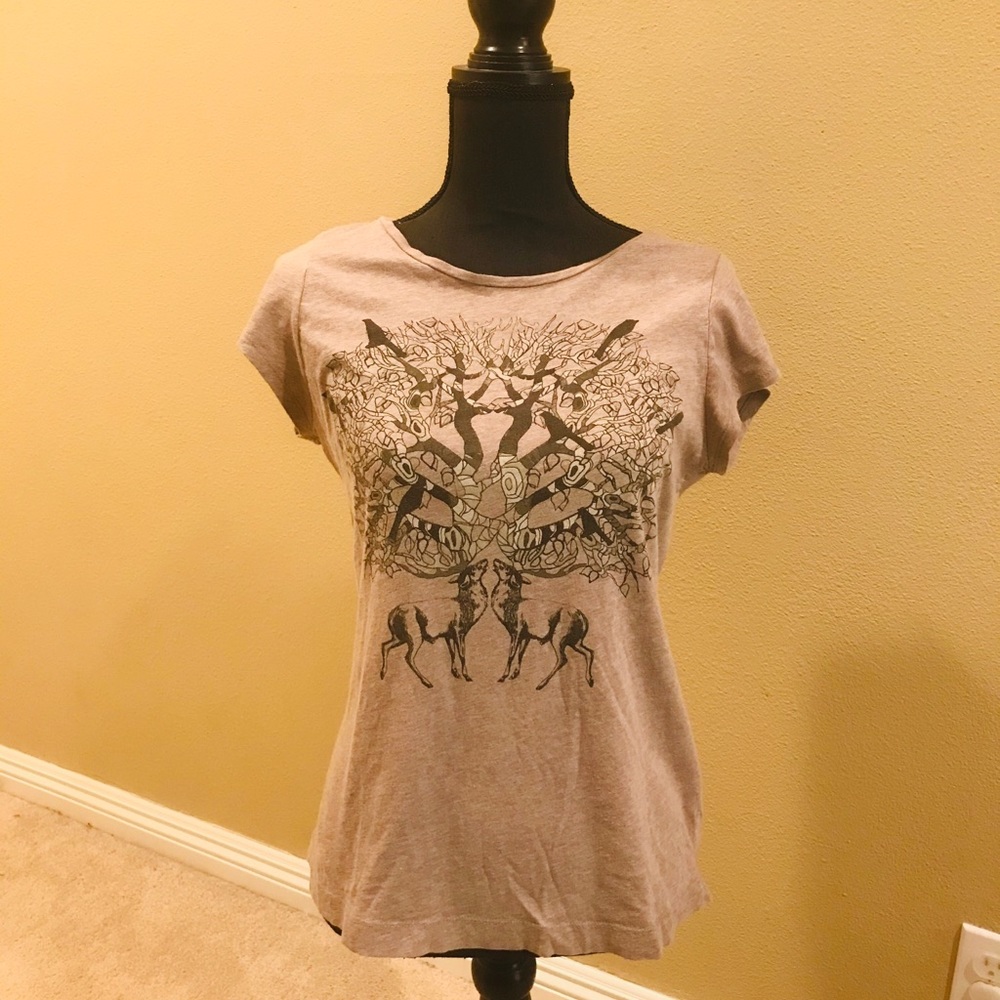 H&M T-shirt Tree Nature Organic Cotton